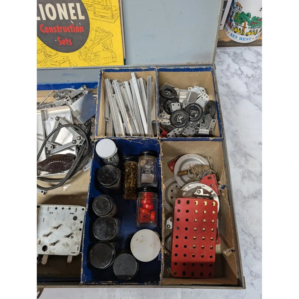 Vintage Lionel Construction Set No. 444‎ Metal Case Instruction Manuals 1940s